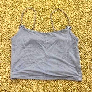 Blue crop top